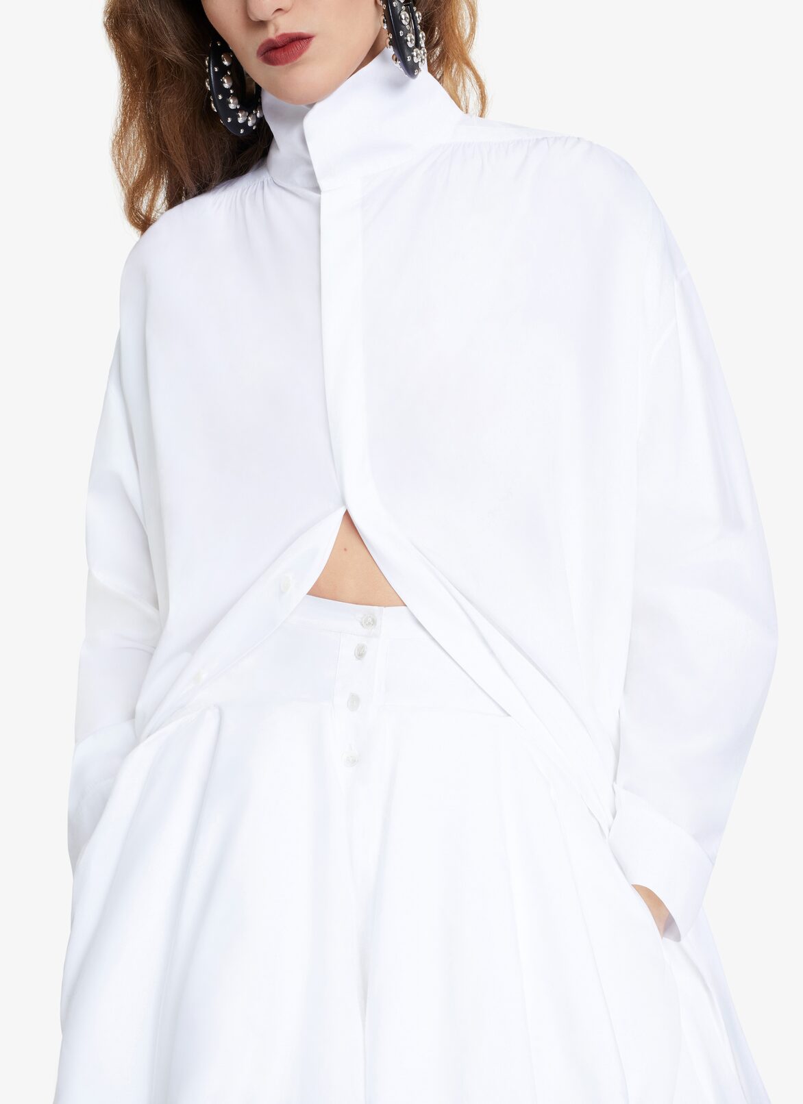 POPLIN SHIRT ALAÏA WHITE POPLIN SHIRT